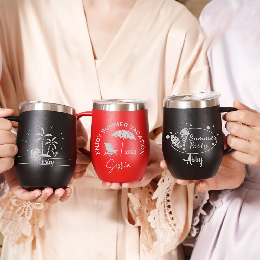 Coffee Equipment For Camping - Gepersonaliseerde roestvrijstalen koffiemok in eivorm, 12
