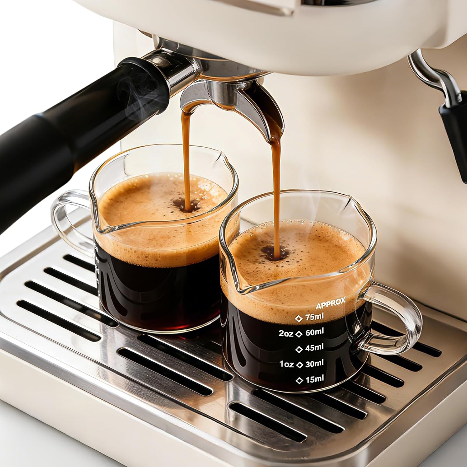 Espresso Shot Glass - 1/2 stuks Espresso Kopjes 2.5oz Espresso