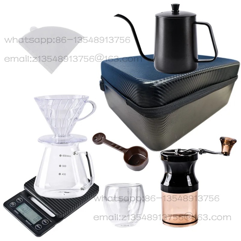 Coffee Equipment For Camping - Fabrieksdirecte verkoop Handgezet koffieset Buitenkoffie-apparatuur Volledige