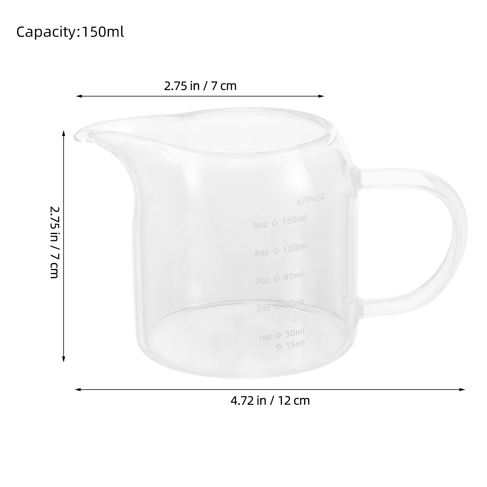 Glazen maatbeker 150ml 5oz, tr - Espresso Shot Glass recensie en prijs