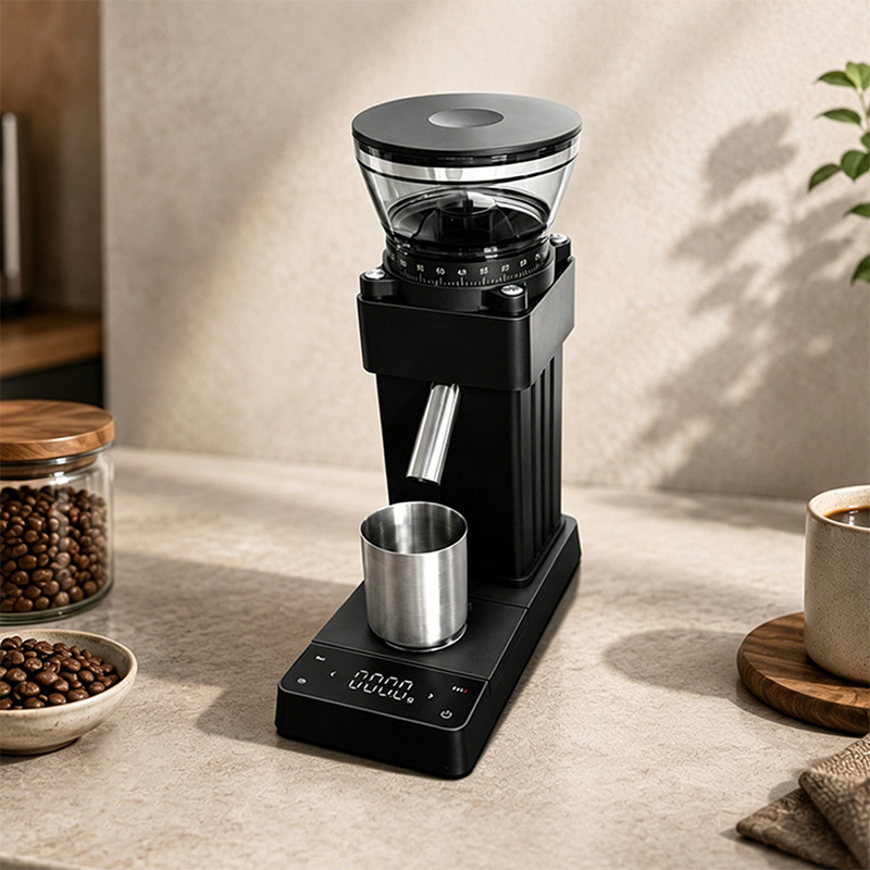 Koffiemolen met schaalverdelin - Coffee Grinder Burr Flat recensie en prijs