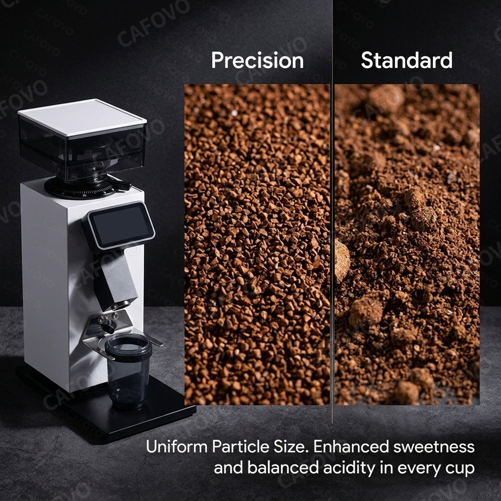 CAFOVO G964F Koffiemolen met t - Coffee Grinder Burr Flat recensie en prijs